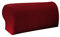 Fenteer 1 Paar Armlehnenschoner Sesselüberwurf Lehnenüberwurf Möbel Sofa Armlehne, Rot