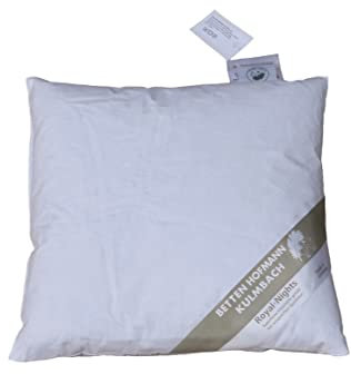 Betten Hofmann Kopfkissen 40x40 Kuschelkissen 100% Neue Daunen Daunenkissen Kleinkissen, weich, kuschelig, waschbar