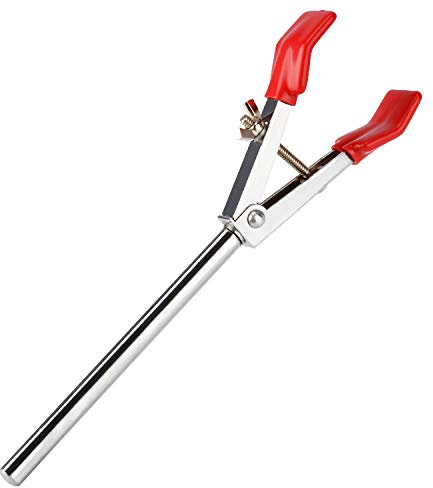 stonylab 2 Prong Lab Clamp, Sturdy Single Adjust Multipurpose Swivel Clamp Grip Lab Extension Clamp - Ideal for securely holding lab apparatus like flasks, beakers, and tubing during experiments