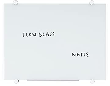 Bi-Office Whiteboard aus Glas, trocken abwischbar, nicht magnetisch, Farbe Weiß, 60 x 45 cm