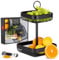 Moritz & Moritz Tiered Fruit Basket Black Metal – 21x21x35,5cm – Modern Fruit Bowl Large Black – Fruit Basket Etagere in Black for Keeping Fruit, Vegetables and Bread