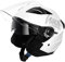 Westt Jethelm mit Visier und Sonnenblende Motorradhelm Herren Damen Rollerhelm Mopedhelm Mofa Chopper Helm Motorrad Halbhelm Open-Face-Helm Pilotenhelm ECE DOT Zertifiziert