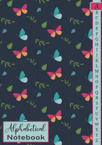 Alphabetical Notebook: 4 pages per letter / A4 Size /105 pages. Large Lined-Journal Organizer with A-Z Tabs Printed, Alphabetic Notebook. a4 notebook ... Writing Note Taking Diary and Planner
