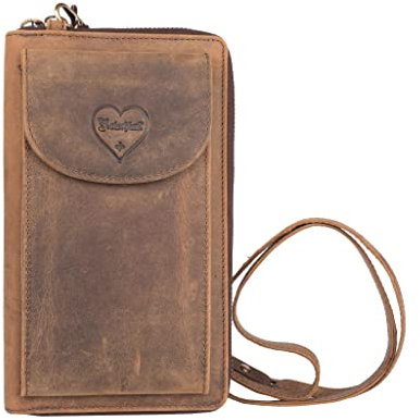 Ratschkatl Smarte Handytasche • Echt-Leder Tasche • Handytasche für Damen • Perfekt geeignet für den Alltag