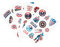 Grupo Erik Gadget Decals - Abziehbild Captain America - Sticker Set - wasserdichte und wiederverwendbare Aufkleber - Marvel Fanartikel