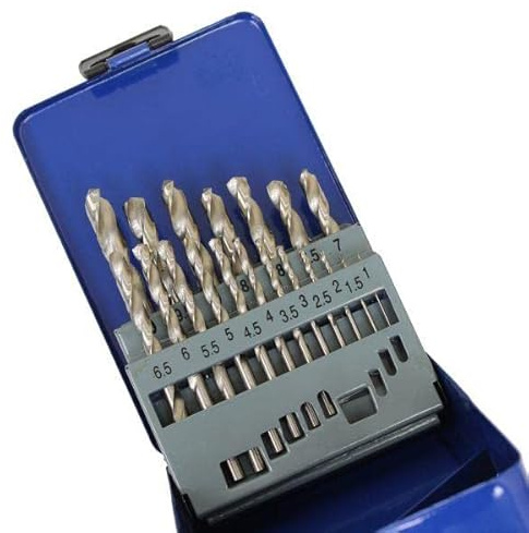 US PRO Tools 19PC HSS-G Metric HSS Drill Bit Set 1-10mm Bits 2411