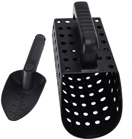 Metal Detector Pala ABS Setaccio per Sabbia Strumenti di Scavo con Setaccio per Ricerca di Metalli da Caccia Al Tesoro in Spiaggia