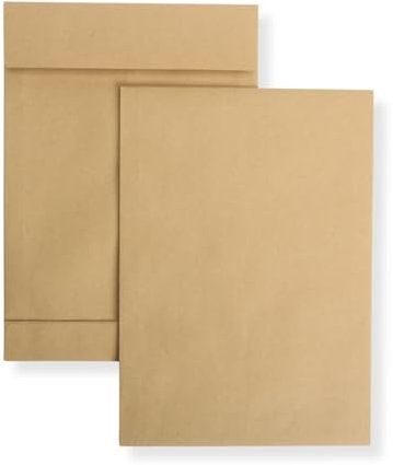10 Stück Faltentaschen 250x353x40 mm B4 braun haftklebend ohne Fenster Versandtaschen Umschläge Briefumschläge