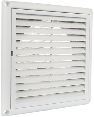 BESTonZON 1 Unidad De Rejilla De Ventilación De Suelo Registros De Suelo Cuadrados Colador De Suelo Para El Hogar Cinta De Plástico De Malla Con Pantalla Antimoscas Incorporada