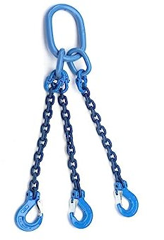 Joma-Tech 3-Strang Anschlagkette 2m GK10 10mm blau verkürzbar