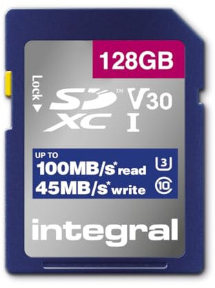 128GB SDXC SD Memory Card For Nikon Coolpix A1000, B600, P950, W150 Digital Cameras Integral UHS-1 U3 V30 + Cleaning Cloth