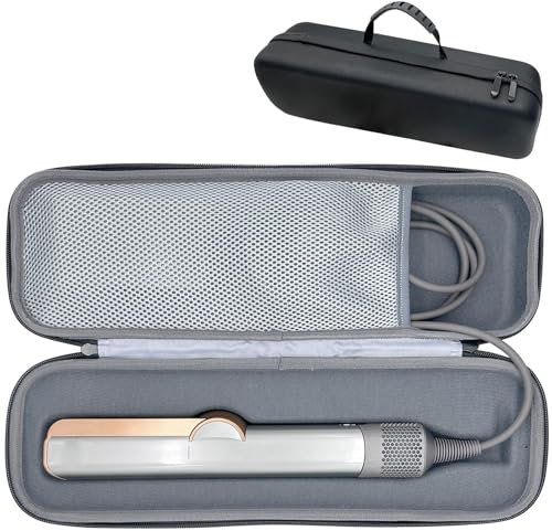 Fenmaru Bolsa para Dyson Airstrait HT01 Accesorios, PU Impermeable Funda para Dyson Airstrait, Bolsa de Viaje para Plancha de Pelo secador de Pelo Compatible con Dyson Airstrait HT01