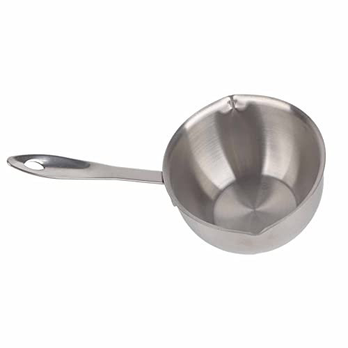 Butterwärmertopf, All-in-One-Mini-Butter-Hotpot aus Edelstahl mit Flachem Induktionsboden, Saucenpfanne, Butterwärmer, Butterschmelztopf, Milchtopf, Kleiner Topf Zum Kochen von Milch, Soße,(300 ml)