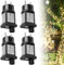 4 Stück 31V 6W LED Timer Netzteil: Lichterkette Netzteil Adapter 8 Modi mit Speicherfunktion, LED Niederspannungs Transformator, IP44 Adapter Trafo für Weihnachtsbeleuchtung, Lichterkette