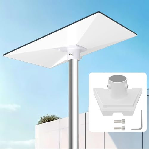 Starlink Gen 3 Rohradapter: Starlink Gen 3 Mount Starlink V3 Montageplatte Pole Mount Kit Adapter für Starlink Gen 3 V3 Standard Dish Mount Zubehör (Weiß, 18,8 x 14,5 x 9,8 cm)