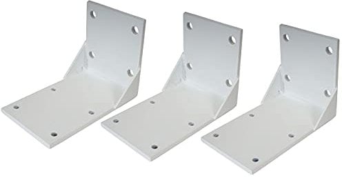 Mendler 3er-Set Deckenadapter für Kassetten-Markise T124, Deckenmontage Halterung Adapter - weiß