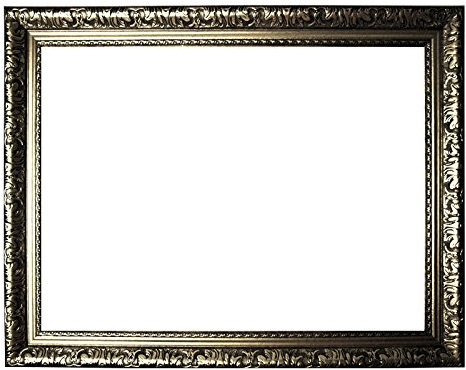 Barockrahmen Silber fein verziert 335 ARG, Leerrahmen 60x80 cm
