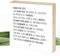 Wunderpixel® Holzbild Nimm Dir Zeit - 15x15x2cm zum Hinstellen/Aufhängen, echter Fotodruck mit Spruch auf Holz - schwarz-weißes Wand-Bild Aufsteller Zuhause Büro zur Dekoration Geschenk-Idee