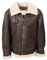 Noble House B-3 Genuine Fliegerjacke Herren Lederjacke Echtes Schaffell 20 mm (2XL)