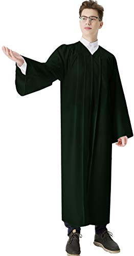 IvyRobes Robe de Clergé Mat Choir Robes Robe de Confirmation pour Baptêmes à Manches Ouvertes Unisex Adultes 12 Couleurs