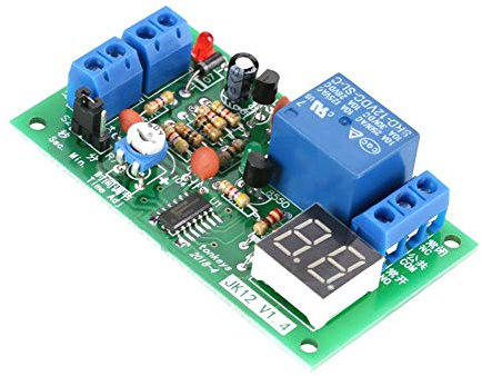DC 12 V Réglable Minuterie de Déclenchement Délai Éteint Module LED Affichage Compte À Rebours Minuterie Temporisation Éteint Relais Module de Commutateur Retardé Module 1~99sec/1~99min