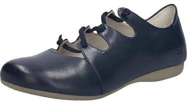 Josef Seibel Donna Ballerine con Cinturino Fiona 04, Signora Ballerine,Larghezza G (Normale),Cinturino,Elastico,alla Moda,Blu (Ocean),43 EU / 9 UK