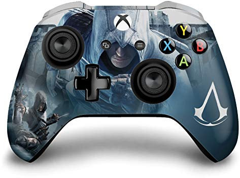 Head Case Designs Offizielle Zugelassen Assassin's Creed Altaïr Versteckte Klinge Schluessel Kunst Vinyl Haut Gaming Aufkleber Abziehbild Abdeckung kompatibel mit Xbox One S/X Controller