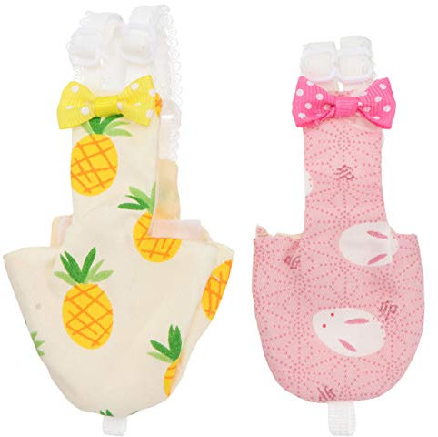 2Stücke Papageien Windeln für Haustiere Absorbierende Vögel Kleidung mit Wasserdichter Geeignet für Nymphensittiche Wellensittiche und Ähnliche Vögel