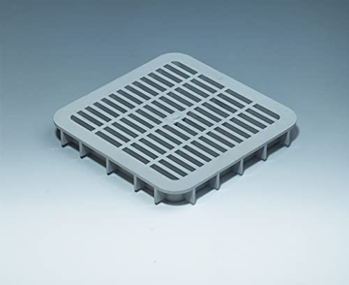 Rejilla de ventilación de PVC antigolpes 20 x 20 x 2,2 cm | Rejilla de ventilación para utilizar con estructuras de vidrio peatonables o bocas de lobo | Unidad de venta 1 rejilla