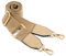 Frauen Breite Umhängetaschen Strap,Verstellbarer Ersatz Gürtel Tasche Strap mit Leder Goldhaken Leinwand Geldbörse Riemen Messenger Bag Changeable Long Strap for Crossbody Handtasche (Hellbraun)