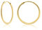 Mary & Jules Creolen Gold aus 925 Sterling Silber, schlichte, feine Damen Ohrringe Gold Creolen, aus recyceltem Silber, Echtschmuck, goldene Ohrringe Damen, Ohrstecker für Frauen und Mädchen
