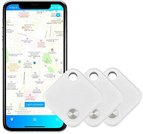 Localisateur de Clés Bluetooth Tracker Anti-Perte Traceur Sonore Key Finder Localisateur d’Objets pour Clés Chiens Chats APP Compatible avec Android et iOS (2 pièces)