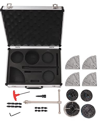 Selbstzentrierendes 4-Backenfutter Set Spannfutter M33 Drehfutter 95mm Vierbackenfutter Drehbank Zentrierfutter Gewinde Kit für Holzdrehmaschinen