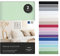 VelvetHome Doppelpack Spannbettlaken 90x200cm 100% gekämmte Baumwolle Made in EU Jersey Bettlaken 90x200 bis 25 cm Matratzenhöhe Spannbetttuch 90x200 Premium Qualität Schönen Farben Hell-grün 90 x 200