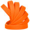 LVNRIDS 50 Stück Silikon Armbänder Gummi Armband freundschaftsarmband Kinder Jugend, 7 inch Länge Großhandel Sport Silikonarmband Bulk Geschenke für Lehrer liefert Party Dekorationen Orange