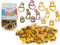 Hartweizengrießnudeln OSTERN, mit Kurkuma, rote Beete und Spinat, 4-farbig, 250g, Packung mit Headercard