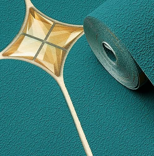 BPILOT Wallpaper Suede Velvet 5D Imitation Diamond Film and Television Wall Wallpaper Living Room Bedroom Tv Background Wall Wallpaper Dark Green