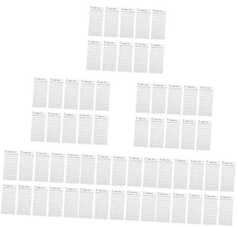STOBOK 120 Blatt Budget Marmelade sparplan haushalt organisation Kassenausgabenmanager Ausgaben-Tracker und Rechnungsorganisator Budgetplaner-Karte Helfer zur Kostenerfassung Umschlag rot