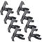 UENXRXE 10 Stück Küchen Sockelleisten Clips, 27Mm Sockelleiste Küche, Kick Board Clips,Robuste Küchen Kickboard Sockelklammern,Küchensockel Befestigung, Mit Befestigung Halterung, Für 28-32Mm(Schwarz)