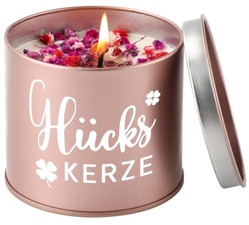 PRSTENLY Geschenke für Frauen Geburtstag Frau-Glückskerze-9OZ Duftkerzen Hochzeit Dankeschön Abschiedsgeschenk Erzieherin Lehrerin Kollegen, Geschenk für Freundin Mama Oma Geburtstag Weihnachten