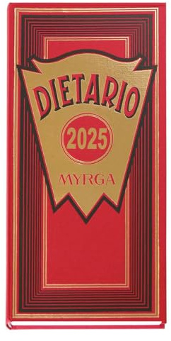MYRGA - Dietario 2/3 2025, 1 Día Por Página (ROJO)