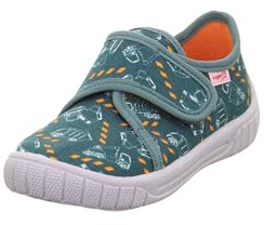 Superfit Bill 1-000279 Hausschuhe, GRÜN/Mehrfarbig 7050, 25 EU