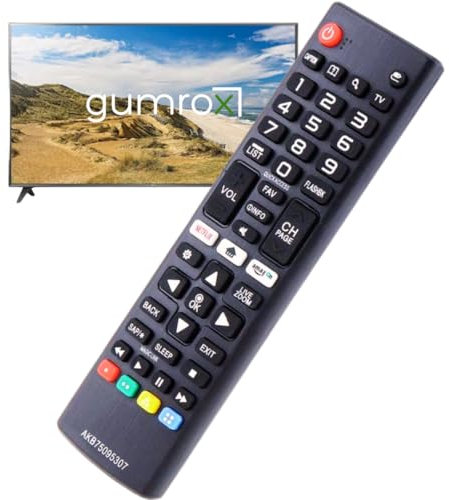 Universal für LG Fernbedienung Smart TV, Geeignet für Alle Original LG Fernseher AKB75095308 AKB75095307 AKB73715601 mit Netflix Amazon Tasten Geeignet für Fernbedienung LG Smart TV LCD LED 3D HDTV