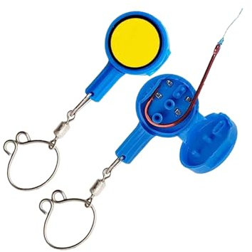Qwrqwr 2PCS Fishing Gear Knot Tying Tool Strong Cover Hooks for Angler Experts Beginners Carp Fish Accessories for Leisure and Travel Use