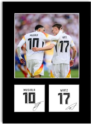 Foto-Poster Florian Wirtz und Jamal Musiala Fußballspieler Deutschland 2024 Geschenk für Fans und Fans