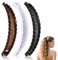 Bananen-Haarklammern in Schwarz und Braun – Dekorative Haarschmuck-Spangen für langes Haar (Braun Schwarz Weiß)