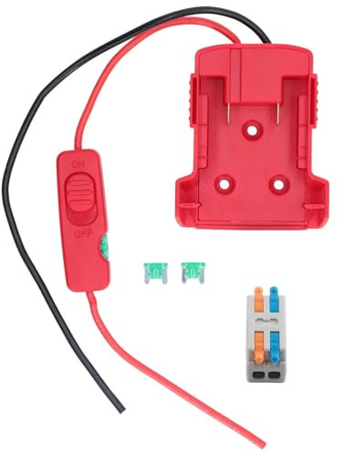 Adaptateur de Batterie avec Un convertisseur de Batterie au Lithium ABS Pratique 30A Interrupteur ABS pour M18 18V