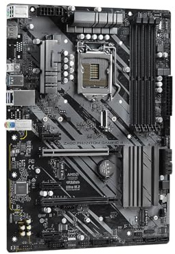 WLTDYZZLDN Scheda Madre Fit for ASROCK Intel Z490 Phantom Gaming 4 ATX for Core i7/i5/i9 di Decima Generazione Memoria 4×DDR4 DIMM Doppi Slot M.2 Motherboard
