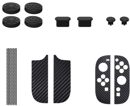 Yzzthumss Protective Sticker, Thumb Stick Cap Game Console Skin Accessories Kit Grip Dust Cover Switch 2