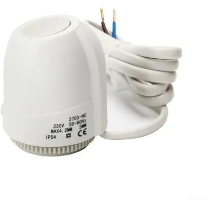 Stellantrieb Fussbodenheizung, AC 230V M30x1,5 stromlos geschlossen/offen, Stellmotor für Fußbodenheizung, Fußbodenheizung Ventil für nahezu jeden Heizkreisverteiler(stromlos geschlossen)